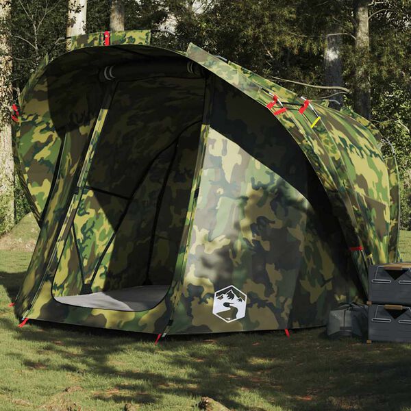 vidaXL Tenda de pesca para 4 pessoas impermeável camuflagem