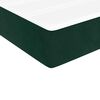 vidaXL Cama com molas/colch&atilde;o 80x200 cm veludo verde-escuro