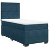 vidaXL Cama boxspring com colch&atilde;o 80x200 cm veludo azul