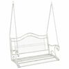 vidaXL Banco de Balan&ccedil;o A&ccedil;o 115 x 61 x 63 cm Branco Antigo