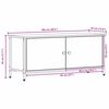 vidaXL Gabinete para TV Madeira Antiga 100 x 35 x 45 cm