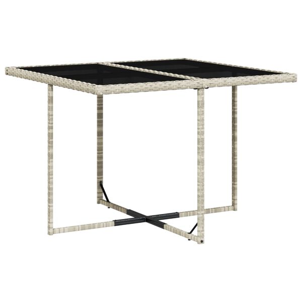 vidaXL 9 pcs conjunto de jantar p/ jardim c/ almofad&otilde;es cinzento claro