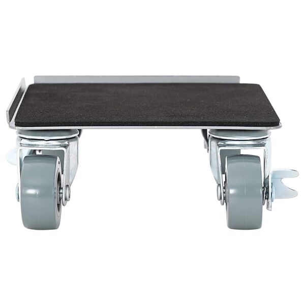 vidaXL Rod&iacute;zios para m&oacute;veis 4 pe&ccedil;as com elevador 13,5x13,5x6 cm A&ccedil;o 1300 kg