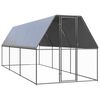vidaXL Galinheiro 2x6x2 m a&ccedil;o galvanizado