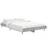 vidaXL Estrutura de cama 120x190 cm derivados de madeira cinza cimento