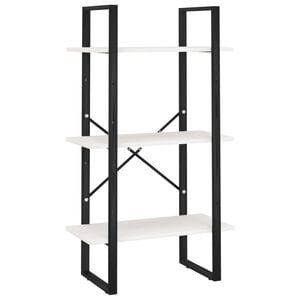 vidaXL Estante 60x30x105 cm madeira de pinho maci&ccedil;a branco