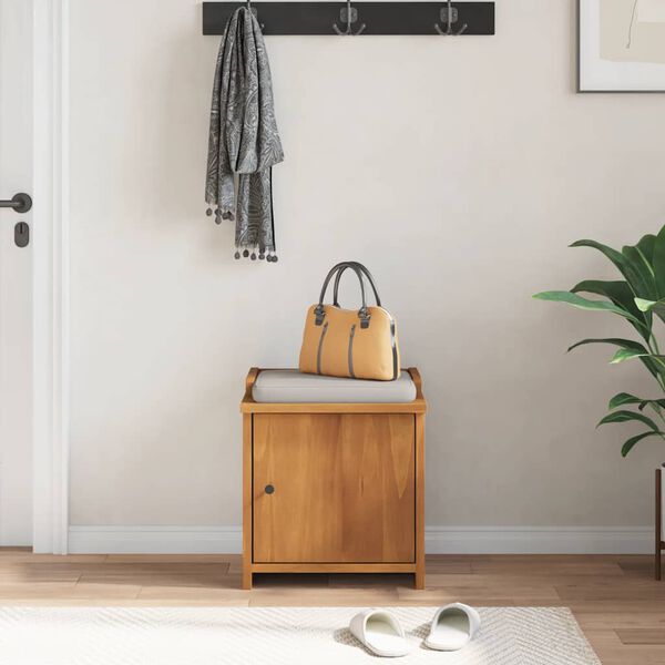 vidaXL Banco de entrada SANDNES 45x40x50 cm pinho maciço