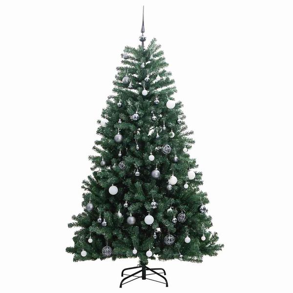 vidaXL &Aacute;rvore Natal artificial articulada c/ 300 luzes LED+bolas 240cm