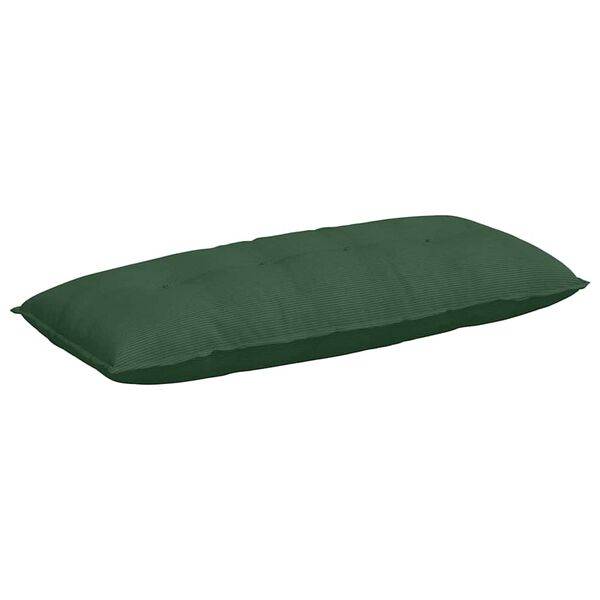 vidaXL Travesseiro para Costas Verde Selva 120 x 50 cm