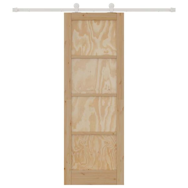 vidaXL Porta Deslizante ORKDAL Castanho 73,5 x 211 cm