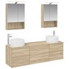 vidaXL Conjunto de M&oacute;veis para Banheiro 5 pcs Carvalho Sonoma