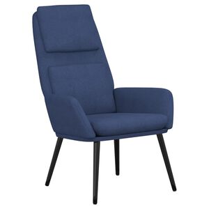 vidaXL Cadeira de descanso tecido azul