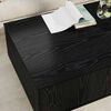 vidaXL Mesa de centro com gaveta Carvalho Preto 95 x 55 x 31 cm