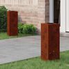 vidaXL Luz Solar LED de Caminho 2 pcs A&ccedil;o Corten A&ccedil;o Corten