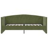 vidaXL Sof&aacute;-cama c/ colch&atilde;o e sa&iacute;da USB 90x200 cm veludo verde-escuro