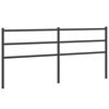vidaXL Cabeceira de substitui&ccedil;&atilde;o 180 cm metal preto