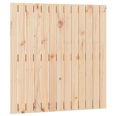 vidaXL Cabeceira de parede 82,5x3x90 cm madeira de pinho maciça