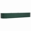 vidaXL Cama Elevada Verde 320 x 80 x 44 cm A&ccedil;o