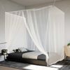 vidaXL Rede mosquiteira suspensa malha branco 220x200x210 cm