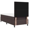 vidaXL Cama Box com colch&atilde;o Marrom Escuro 90 x 190 cm tecido