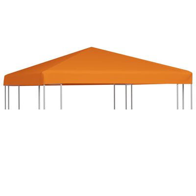 vidaXL Cobertura de gazebo 310 g/m² 3x3 m laranja