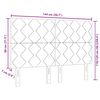 vidaXL Cabeceira Cinzento-claro 144 cm tecido