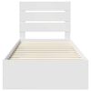 vidaXL Estrutura da Cama Branco 100 x 200 cm Madeira processada