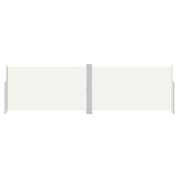 vidaXL Toldo lateral retrátil 180x600 cm cor creme