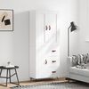 vidaXL Arm&aacute;rio alto 69,5x34x180 cm derivados de madeira branco