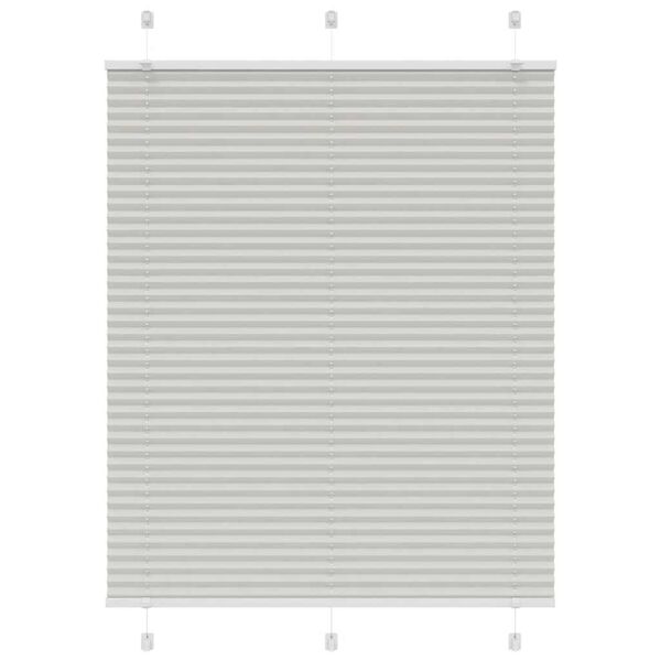 vidaXL Cinzento Luz Plissada Cega 105x150 cm Largura Tecido 104,4cm