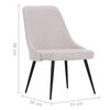 vidaXL Cadeiras de jantar 6 pcs tecido cor creme