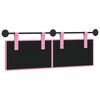 vidaXL Cabeceira Suspensa Rosa 130 x 55 x 5 cm tecido