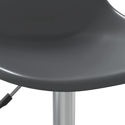 vidaXL Cadeiras de jantar giratórias 2 pcs PP cinzento-claro