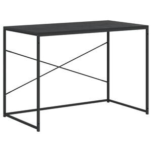 vidaXL Secret&aacute;ria de computador 110x60x70 cm derivados madeira preto