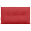 vidaXL Travesseiro para Costas Vermelho 80 x 19 x 50 cm tecido