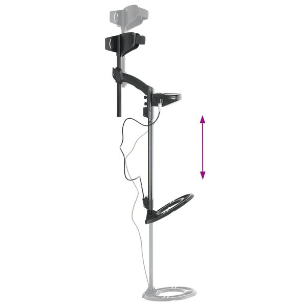 vidaXL Detetor de metais ecr&atilde; LCD profundidade de pesquisa 24 cm