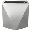 vidaXL Floreira 2 pcs Prateado 30 x 30 x 30 cm A&ccedil;o Galvanizado