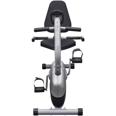 vidaXL Bicicleta exercício reclinada + roda de inércia magnética 3kg