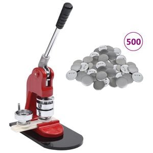 vidaXL M&aacute;quina de fazer crach&aacute;s com 500 crach&aacute;s 44 mm