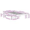 vidaXL Cama sem colch&atilde;o 90x200 cm madeira de pinho maci&ccedil;a branco