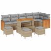 vidaXL Conjunto de Sof&aacute; de Jardim 10 unid. 10-N&uacute;mero de lugares