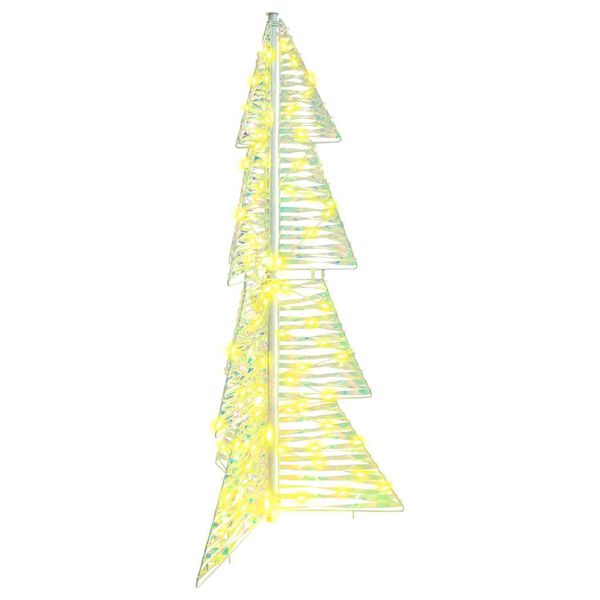 vidaXL &Aacute;rvore de Natal com 100 LEDs Branco quente 120 cm PET