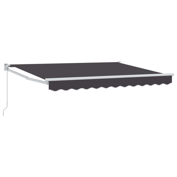 vidaXL Toldo Retr&aacute;til Antracite 2,5 x 2 m Poli&eacute;ster