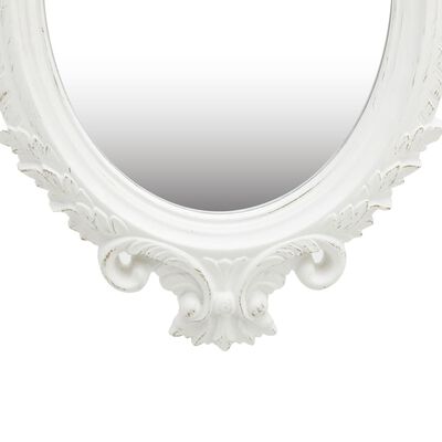vidaXL Espelho de parede estilo castelo 56x76 cm branco