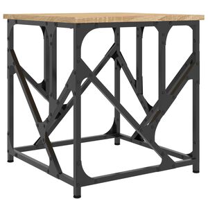 vidaXL Mesa de centro 45x45x47,5 cm derivados madeira carvalho sonoma