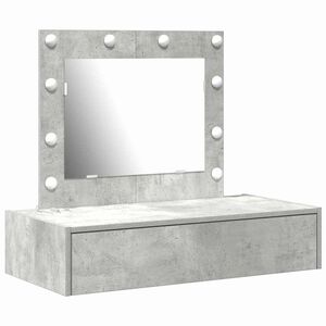vidaXL Mesa de vestir Cinzeto 83 x 40 x 70 cm Derivados de Madeira