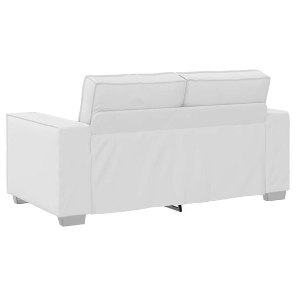 vidaXL Sof&aacute; Branco 160 x 80 x 84 cm tecido