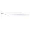 vidaXL Toldo Retr&aacute;til El&eacute;trico Branco 4 &times; 3 m