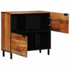 vidaXL Buffet Natural 80 x 33,5 x 75 cm Madeira S&oacute;lida de Ac&aacute;cia