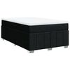 vidaXL Cama boxspring com colch&atilde;o 120x190 cm tecido preto